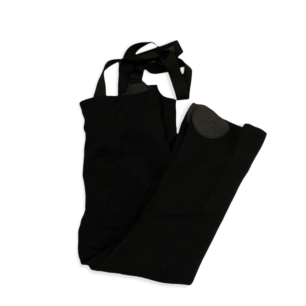ROFFE Men’s Black Nylon Ski Bib Overalls Snow Pants Size 40